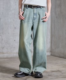 【SERACE】Vintage like wide curve denim pants / ヴィンテージライクワイドカーブデニムパンツ