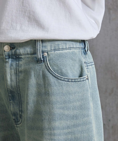 SERACE（セラス）の「【SERACE】Vintage like wide curve denim pants / ヴィンテージライクワイドカーブデニムパンツ（デニムパンツ・メンズ・サックスブルー/ブラック/インディゴブルー・L/M/S）」の19枚目の写真