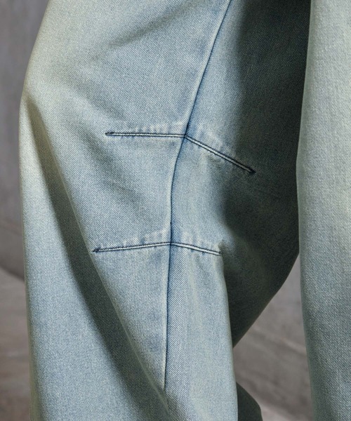 SERACE（セラス）の「【SERACE】Vintage like wide curve denim pants / ヴィンテージライクワイドカーブデニムパンツ（デニムパンツ・メンズ・サックスブルー/ブラック/インディゴブルー・L/M/S）」の21枚目の写真