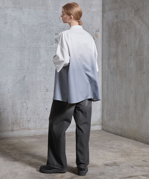 SERACE（セラス）の「【SERACE】Vintage like wide curve denim pants / ヴィンテージライクワイドカーブデニムパンツ（デニムパンツ・メンズ・サックスブルー/ブラック/インディゴブルー・L/M/S）」の12枚目の写真