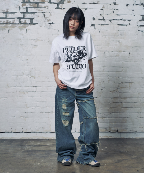 PEID（ペイド）の「PDスタジオ 半袖Tシャツ ホワイト（Tシャツ/カットソー・レディース・ホワイト・2/3/4/5/6/1）」の4枚目の写真