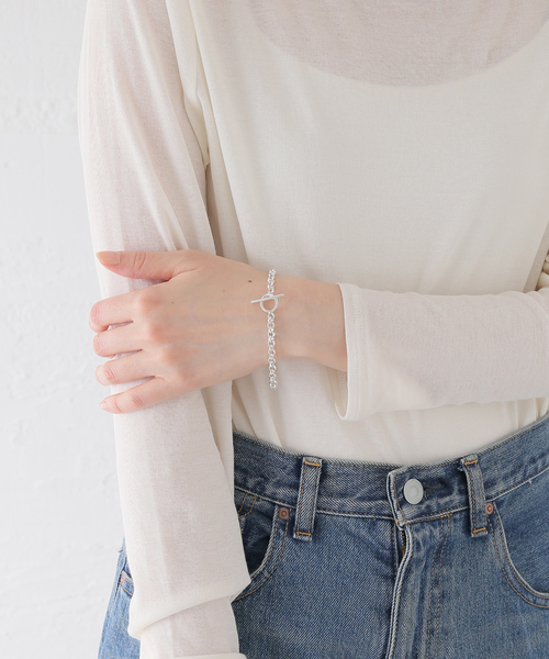 NINA&JULES(ニナエジュール)の「Nina&Jules/ニナ・エ・ジュール Louise Chain Bracelet(ブレスレット・レディース・シルバー・FREE)」の8枚目の写真