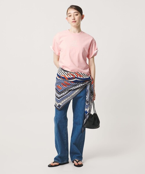 HANDTEX（ハンドテックス）の「【別注】＜HANDTEX＞Tシャツ ‐3TIPS‐（Tシャツ/カットソー・レディース・ライトピンク/ネイビー/ホワイト・F）」の15枚目の写真