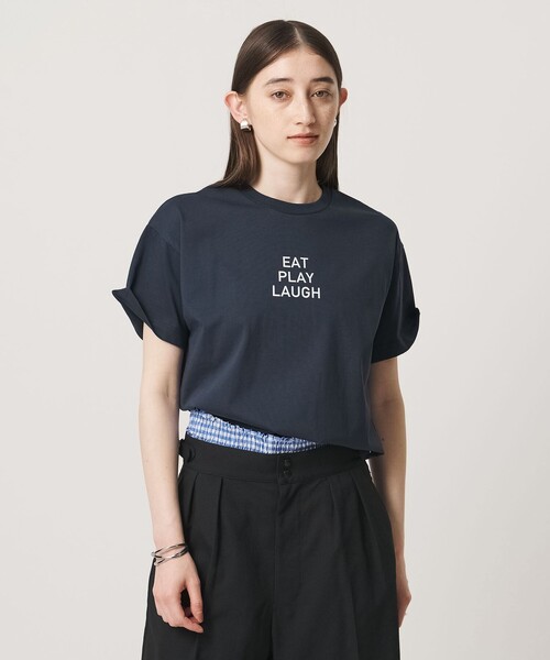 HANDTEX（ハンドテックス）の「【別注】＜HANDTEX＞Tシャツ ‐3TIPS‐（Tシャツ/カットソー・レディース・ライトピンク/ネイビー/ホワイト・F）」の16枚目の写真