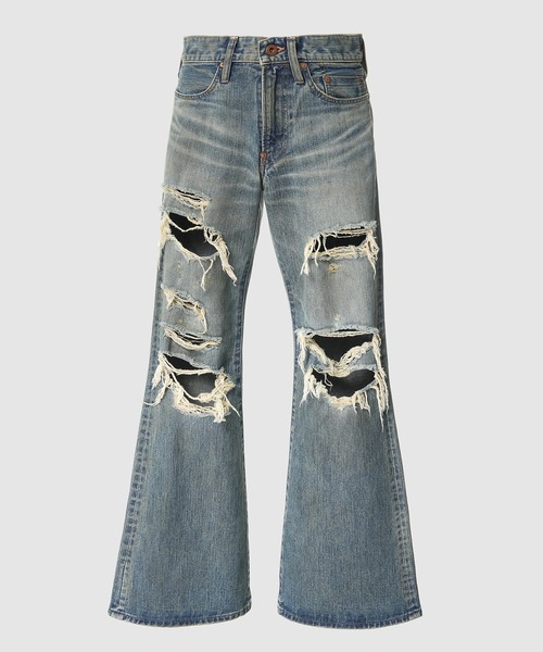SUGARHILL(シュガーヒル)の「DISTRESSED MODERN DENIM FLARED CUT(デニムパンツ・メンズ・ブルー系その他・32/34/30)」の1枚目の写真