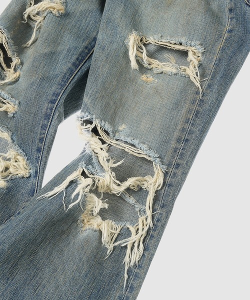 SUGARHILL(シュガーヒル)の「DISTRESSED MODERN DENIM FLARED CUT(デニムパンツ・メンズ・ブルー系その他・32/34/30)」の5枚目の写真