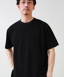 GLOSTER | 【立体感素材】フクレジャガード 半袖Tシャツ(Tシャツ/カットソー)