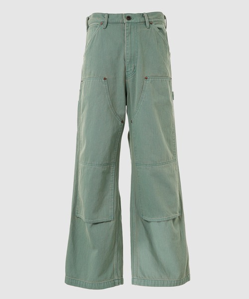 DAIRIKU(ダイリク)の「"Wide" Vintage Wash Painter Chino Pants(チノパンツ・メンズ・ブラック/グリーン系その他・M)」の2枚目の写真