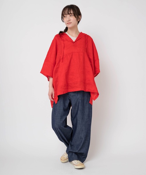 URCH RNA(アーチ アールエヌエー)の「O0754 サスペンダーカンガルーパンツ(サロペット/オーバーオール・レディース・ワンウォッシュ/ライトインディゴブルー・FREE)」の8枚目の写真
