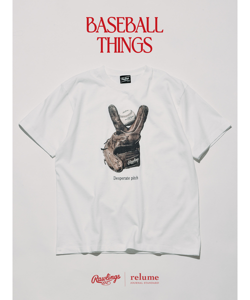 JOURNAL STANDARD relume(ジャーナルスタンダード レリューム)の「Rawlings / ローリングス 別注” XPG3” グローブアート プリントTシャツ(Tシャツ/カットソー・メンズ・ホワイト/ブラック/ライトブルー/ピンク・LARGE/MEDIUM)」の3枚目の写真