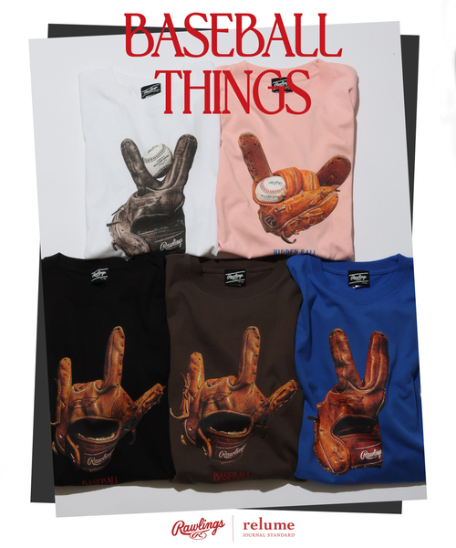 JOURNAL STANDARD relume(ジャーナルスタンダード レリューム)の「Rawlings / ローリングス 別注” XPG3” グローブアート プリントTシャツ(Tシャツ/カットソー・メンズ・ホワイト/ブラック/ライトブルー/ピンク・LARGE/MEDIUM)」の16枚目の写真