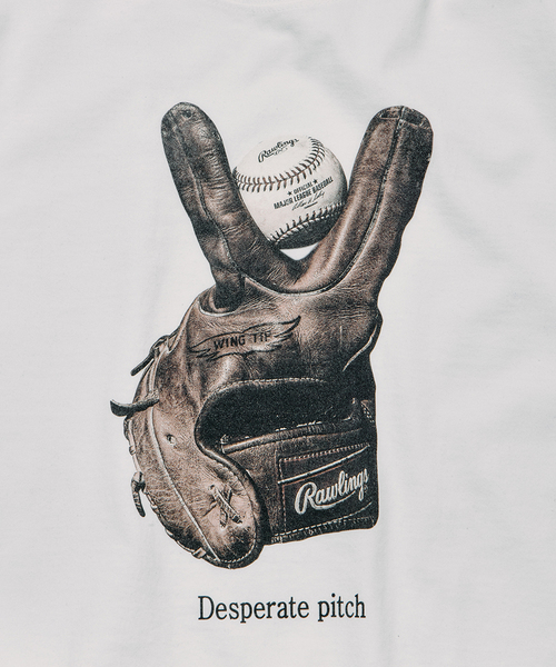 JOURNAL STANDARD relume(ジャーナルスタンダード レリューム)の「Rawlings / ローリングス 別注” XPG3” グローブアート プリントTシャツ(Tシャツ/カットソー・メンズ・ホワイト/ブラック/ライトブルー/ピンク・LARGE/MEDIUM)」の11枚目の写真