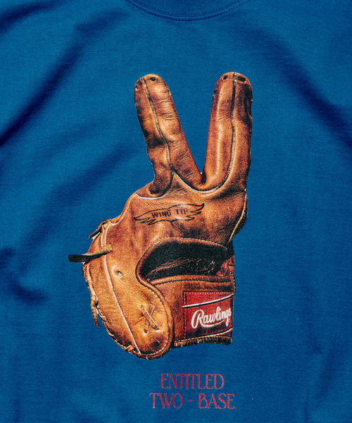 JOURNAL STANDARD relume(ジャーナルスタンダード レリューム)の「Rawlings / ローリングス 別注” XPG3” グローブアート プリントTシャツ(Tシャツ/カットソー・メンズ・ホワイト/ブラック/ライトブルー/ピンク・LARGE/MEDIUM)」の9枚目の写真