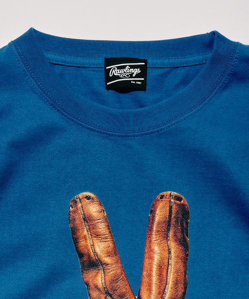 JOURNAL STANDARD relume(ジャーナルスタンダード レリューム)の「Rawlings / ローリングス 別注” XPG3” グローブアート プリントTシャツ(Tシャツ/カットソー・メンズ・ホワイト/ブラック/ライトブルー/ピンク・LARGE/MEDIUM)」の8枚目の写真
