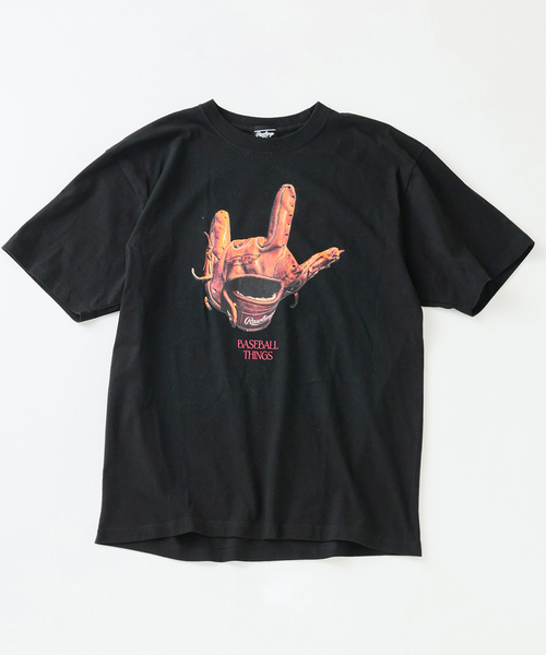 JOURNAL STANDARD relume(ジャーナルスタンダード レリューム)の「Rawlings / ローリングス 別注” XPG3” グローブアート プリントTシャツ(Tシャツ/カットソー・メンズ・ホワイト/ブラック/ライトブルー/ピンク・LARGE/MEDIUM)」の5枚目の写真