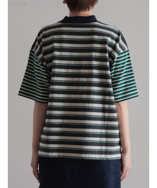 FIL DE FER(フィルデフェール)の「ピッチコンビボーダー モックネックP/O(Tシャツ/カットソー・レディース・グリーン/レッド・FREE)」の19枚目の写真