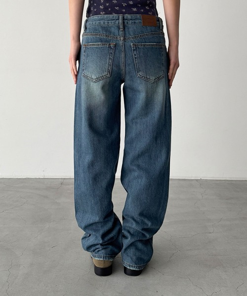 CANAL JEAN(キャナルジーン)の「El mar ロールーズストレートデニムパンツ 607(デニムパンツ・レディース・インディゴブルー・SMALL/MEDIUM)」の8枚目の写真