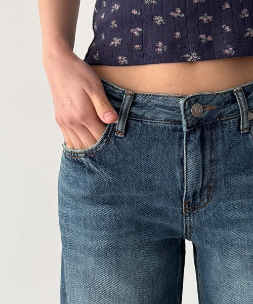 CANAL JEAN(キャナルジーン)の「El mar ロールーズストレートデニムパンツ 607(デニムパンツ・レディース・インディゴブルー・SMALL/MEDIUM)」の9枚目の写真