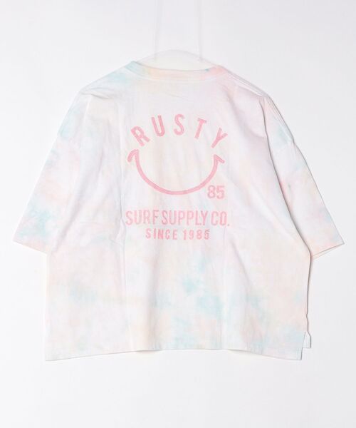 RUSTY(ラスティ)の「ラスティ RUSTY ハンソデTシャツ ラスティ(Tシャツ/カットソー・レディース・ピンク/ブルー・M/L)」の3枚目の写真