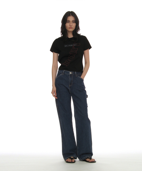 PARTIMENTO WOMEN（パルティメントウィメン）の「DBRプリントリラックスドTシャツ_ブラック（Tシャツ/カットソー・レディース・その他・SMALL/MEDIUM）」の6枚目の写真