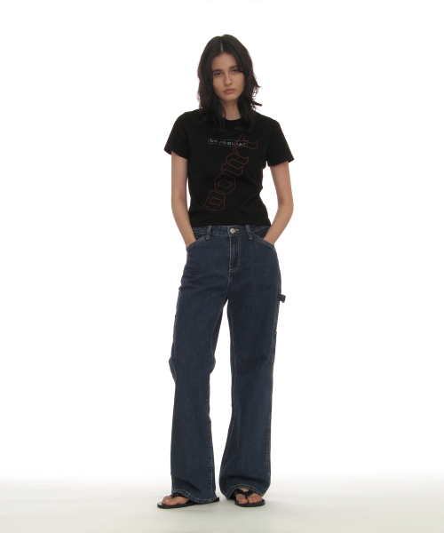 PARTIMENTO WOMEN（パルティメントウィメン）の「DBRプリントリラックスドTシャツ_ブラック（Tシャツ/カットソー・レディース・その他・SMALL/MEDIUM）」の7枚目の写真