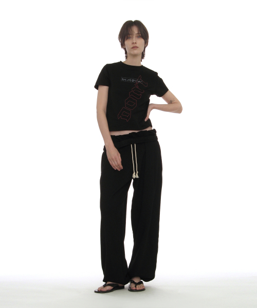PARTIMENTO WOMEN（パルティメントウィメン）の「DBRプリントリラックスドTシャツ_ブラック（Tシャツ/カットソー・レディース・その他・SMALL/MEDIUM）」の8枚目の写真
