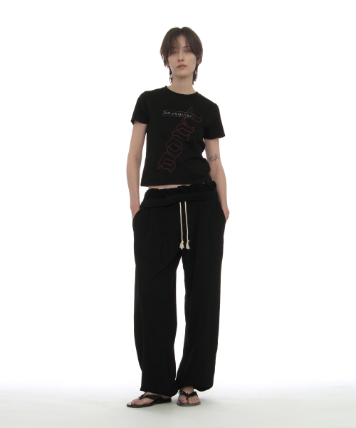PARTIMENTO WOMEN（パルティメントウィメン）の「DBRプリントリラックスドTシャツ_ブラック（Tシャツ/カットソー・レディース・その他・SMALL/MEDIUM）」の9枚目の写真