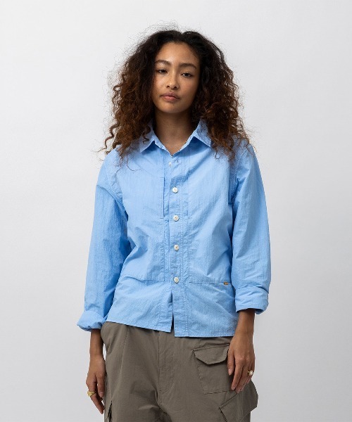 UNION(UNION TOKYO)(ユニオン)の「UNION TOKYO DEGNAN LS SHIRT ユニオントーキョー シャツ(シャツ/ブラウス・メンズ・ライトブルー/ネイビー・M/S/L/XL)」の1枚目の写真