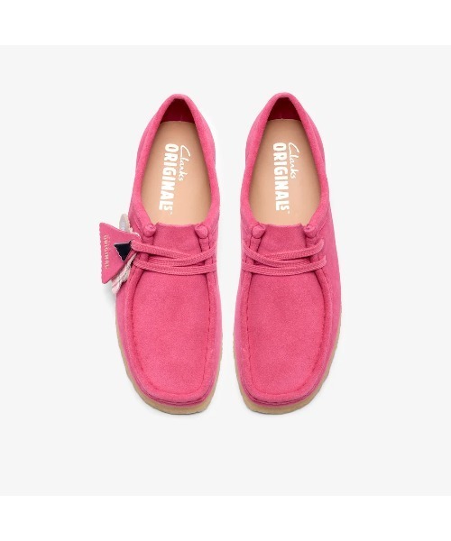 Clarks Originals(クラークスオリジナルズ)の「クラークス【Clarks】- ワラビー スエードレザーシューズ【Wallabee. (WOMENS) Pink Interest 26186511】(モカシン/デッキシューズ・レディース・ピンク・24.5cm/24.0cm/23.5cm)」の5枚目の写真