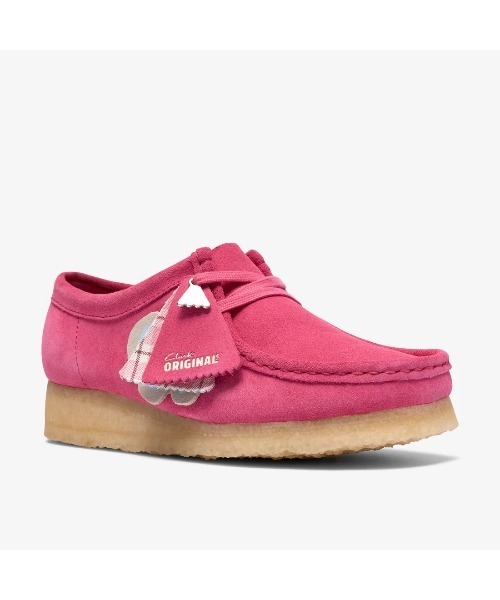 Clarks Originals(クラークスオリジナルズ)の「クラークス【Clarks】- ワラビー スエードレザーシューズ【Wallabee. (WOMENS) Pink Interest 26186511】(モカシン/デッキシューズ・レディース・ピンク・24.5cm/24.0cm/23.5cm)」の7枚目の写真