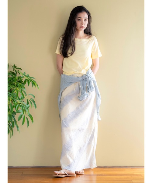 Ungrid（アングリッド）の「シアーオフショルTee（Tシャツ/カットソー・レディース・ブラウン/イエロー/ブルー/オフホワイト・FREE）」の10枚目の写真