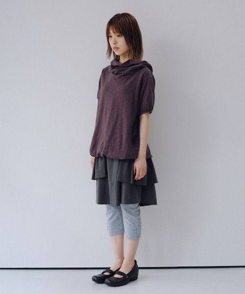 OHESHIO(オヘシオ)の「SLIM BUTTON POINT LEGGINGS, MELANGE(その他パンツ・レディース・その他・FREE)」の9枚目の写真