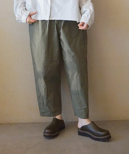 JOURNAL STANDARD LUXE（ジャーナルスタンダード　ラックス）の「ヴィンテージバフ グランディパンツ（その他パンツ・レディース・カーキ/アイボリー・LARGE/MEDIUM/SMALL）」の8枚目の写真