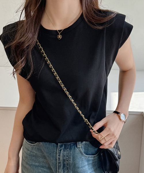 SallyLunn(サリーラン)の「ダブル袖フレンチスリーブカットソー(Tシャツ/カットソー・レディース・ホワイト/ブラック/カーキ・MEDIUM/LARGE)」の10枚目の写真