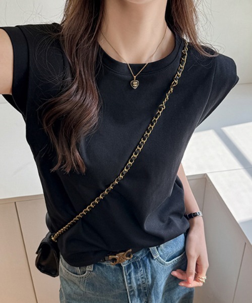 SallyLunn(サリーラン)の「ダブル袖フレンチスリーブカットソー(Tシャツ/カットソー・レディース・ホワイト/ブラック/カーキ・MEDIUM/LARGE)」の11枚目の写真