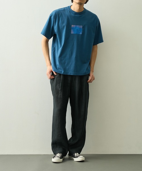 markaware（マーカウェア）の「【MARKAWARE】DOUBLE PLEATED EASY TROUSERS（スラックス・メンズ・ブラック/ベージュ・1/2）」の6枚目の写真