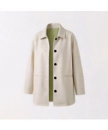 Faux Leather Single Half Jacket (2colors)