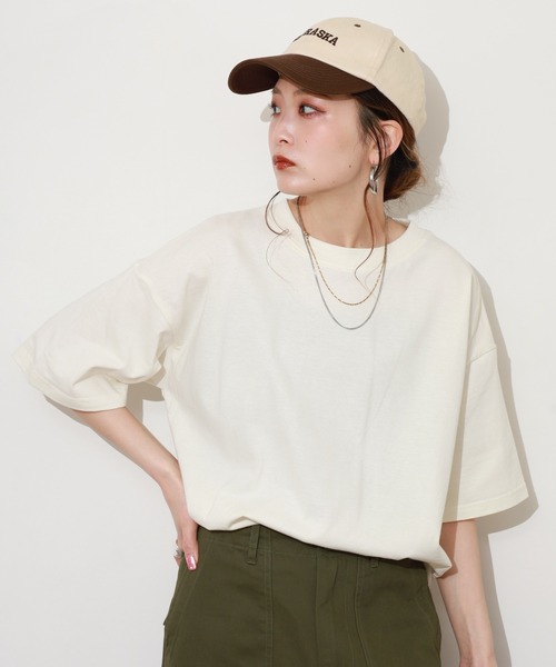 SO(エスオー)の「Tシャツ 半袖(Tシャツ/カットソー・レディース・スミクロ/アイボリー・FREE)」の21枚目の写真