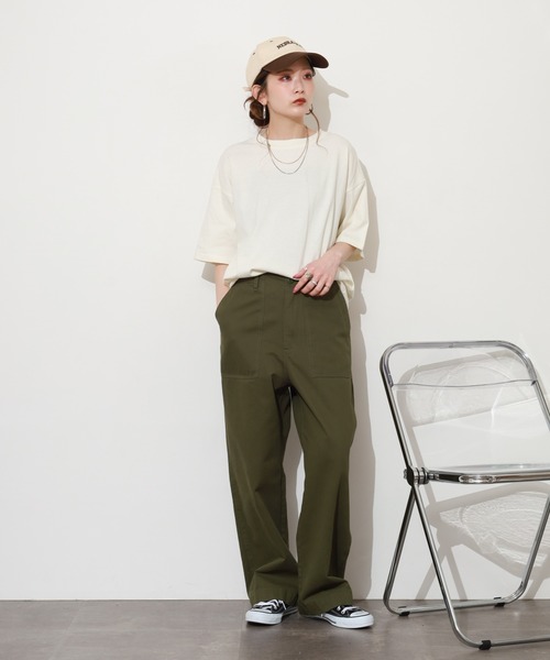 SO(エスオー)の「Tシャツ 半袖(Tシャツ/カットソー・レディース・スミクロ/アイボリー・FREE)」の19枚目の写真