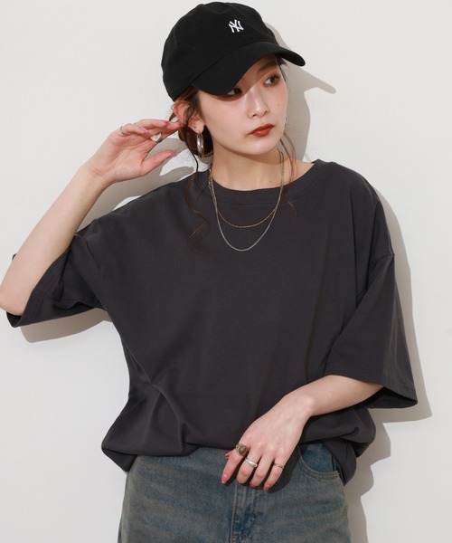 SO(エスオー)の「Tシャツ 半袖(Tシャツ/カットソー・レディース・スミクロ/アイボリー・FREE)」の12枚目の写真