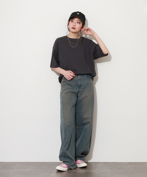 SO(エスオー)の「Tシャツ 半袖(Tシャツ/カットソー・レディース・スミクロ/アイボリー・FREE)」の8枚目の写真