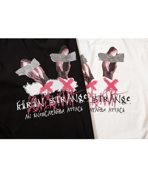 Ressaca(レサーカ)の「オーバーサイズバニーガールプリントTシャツ(Tシャツ/カットソー・メンズ・ホワイト/ブラック・XL/L/M)」の8枚目の写真