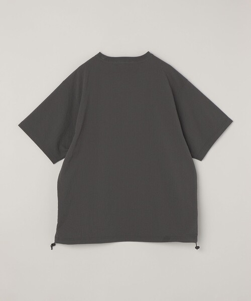 SHIPS Colors(シップス カラーズ)の「SHIPS Colors:〈接触冷感・吸水速乾・洗濯機可能〉ライト シアサッカー Tシャツ(Tシャツ/カットソー・メンズ・ダークグレー/イエロー/ブルー・MEDIUM/LARGE/X-LARGE)」の7枚目の写真