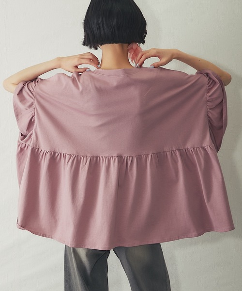 ANOTHER S(アナザーエス)の「接触冷感Tシャツ(Tシャツ/カットソー・レディース・アイボリー/ピンク/ブラック・M)」の3枚目の写真
