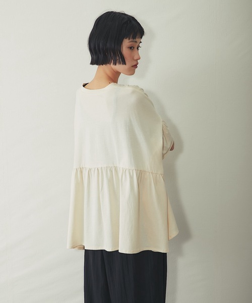 ANOTHER S(アナザーエス)の「接触冷感Tシャツ(Tシャツ/カットソー・レディース・アイボリー/ピンク/ブラック・M)」の15枚目の写真