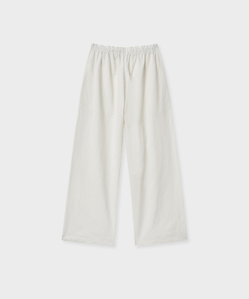 VANISHMENT（バニシュメント）の「Linen banding pants_ivory（その他パンツ・レディース・その他・FREE）」の3枚目の写真