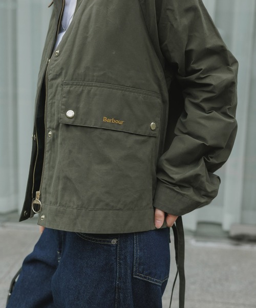 Barbour(バブアー)の「Barbour/バブアー MEDLAND SHOWERPROOF JACKET メドランド シャワープルーフ ジャケット 2026年 夏 夏服 秋服(ブルゾン・レディース・クリーム/オリーブ・8/10/12)」の22枚目の写真