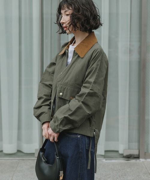 Barbour(バブアー)の「Barbour/バブアー MEDLAND SHOWERPROOF JACKET メドランド シャワープルーフ ジャケット 2026年 夏 夏服 秋服(ブルゾン・レディース・クリーム/オリーブ・8/10/12)」の20枚目の写真