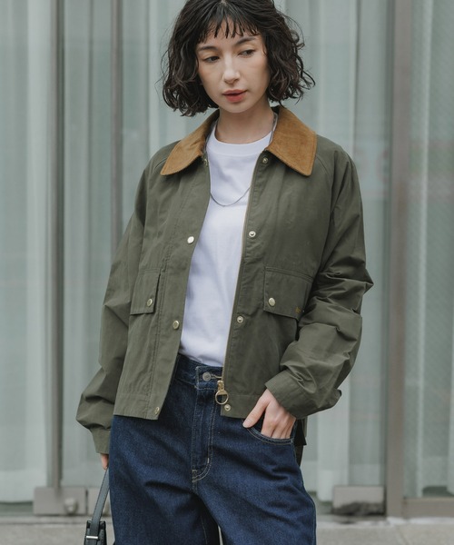 Barbour(バブアー)の「Barbour/バブアー MEDLAND SHOWERPROOF JACKET メドランド シャワープルーフ ジャケット 2026年 夏 夏服 秋服(ブルゾン・レディース・クリーム/オリーブ・8/10/12)」の16枚目の写真
