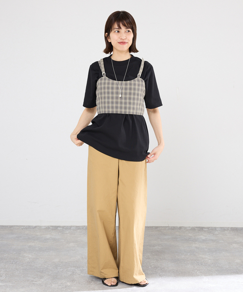 IENA（イエナ）の「【一部店舗限定】JANE SMITH/ジェーンスミス CHECK TOPS ビスチェ 26SBL-464L（シャツ/ブラウス・レディース・グレー・FREE）」の2枚目の写真